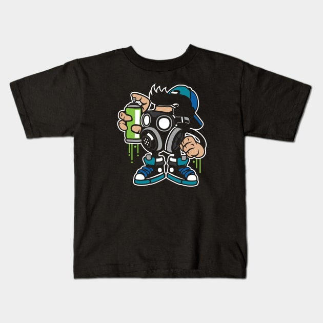 Cartoon Bomber Kids T-Shirt by MisfitInVisual